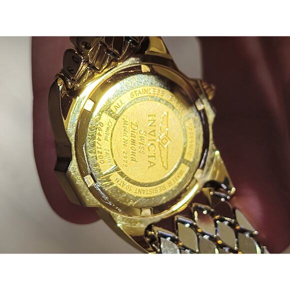 INVICTA WOMEN'S 3 CARAT DIAMOND SWISS QUARTZ WATCH MODEL 2973 LE 644/1200 - Picture 7 of 7